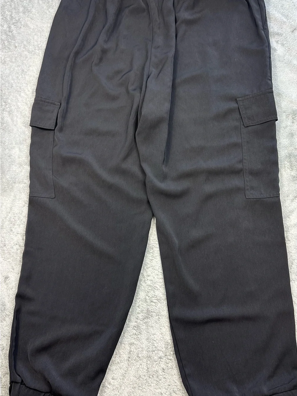 Michael Michael Kors Women’s Black Cargo Jogger Pants XL Drawstring Pull-On